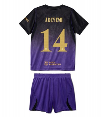 Barcelona Karim Adeyemi #14 Replika Bortatröja Barn 2026-27 Kortärmad (+ Korta byxor)